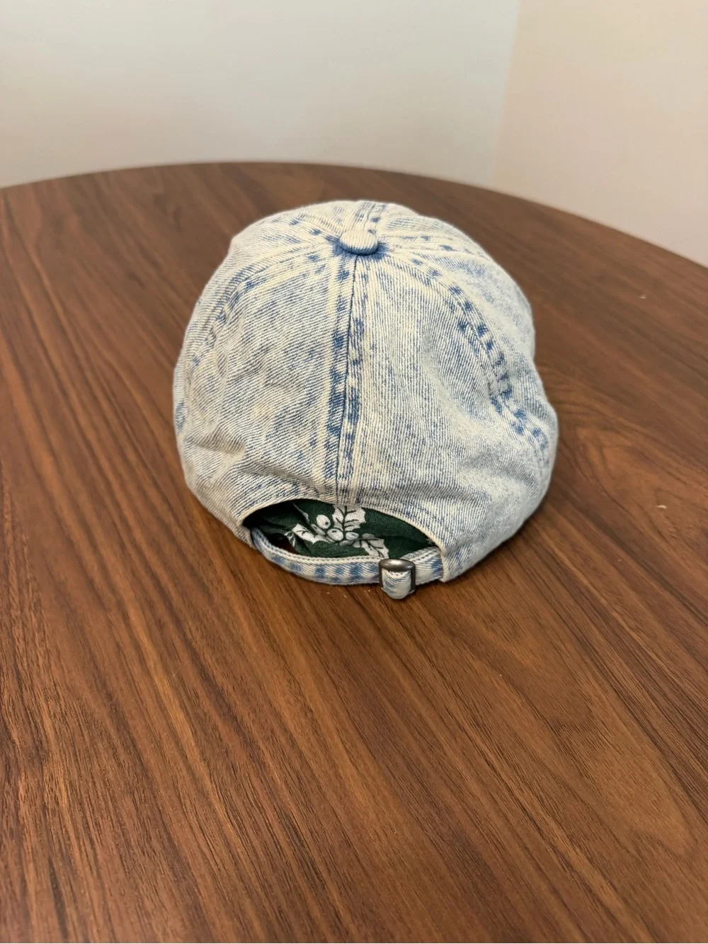 David and Young American Flag Denim Corduroy Hat Acid Wash Americana